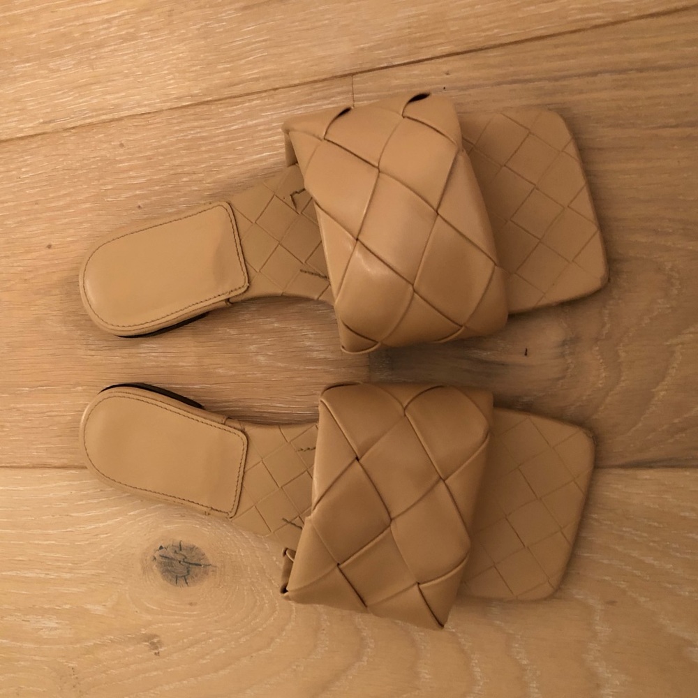 Braided Tan Leather Sandal